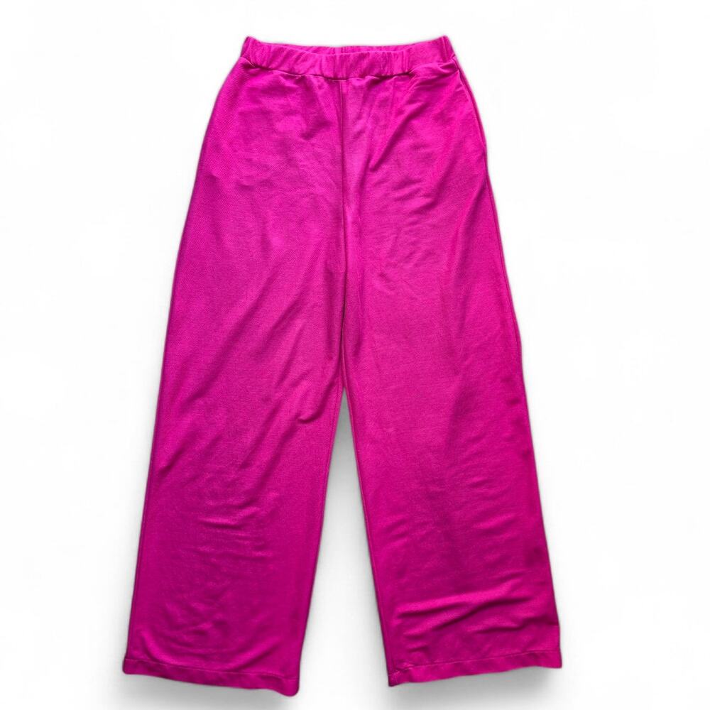 ZARA Fuchsia Pocket Wide-Leg Pants